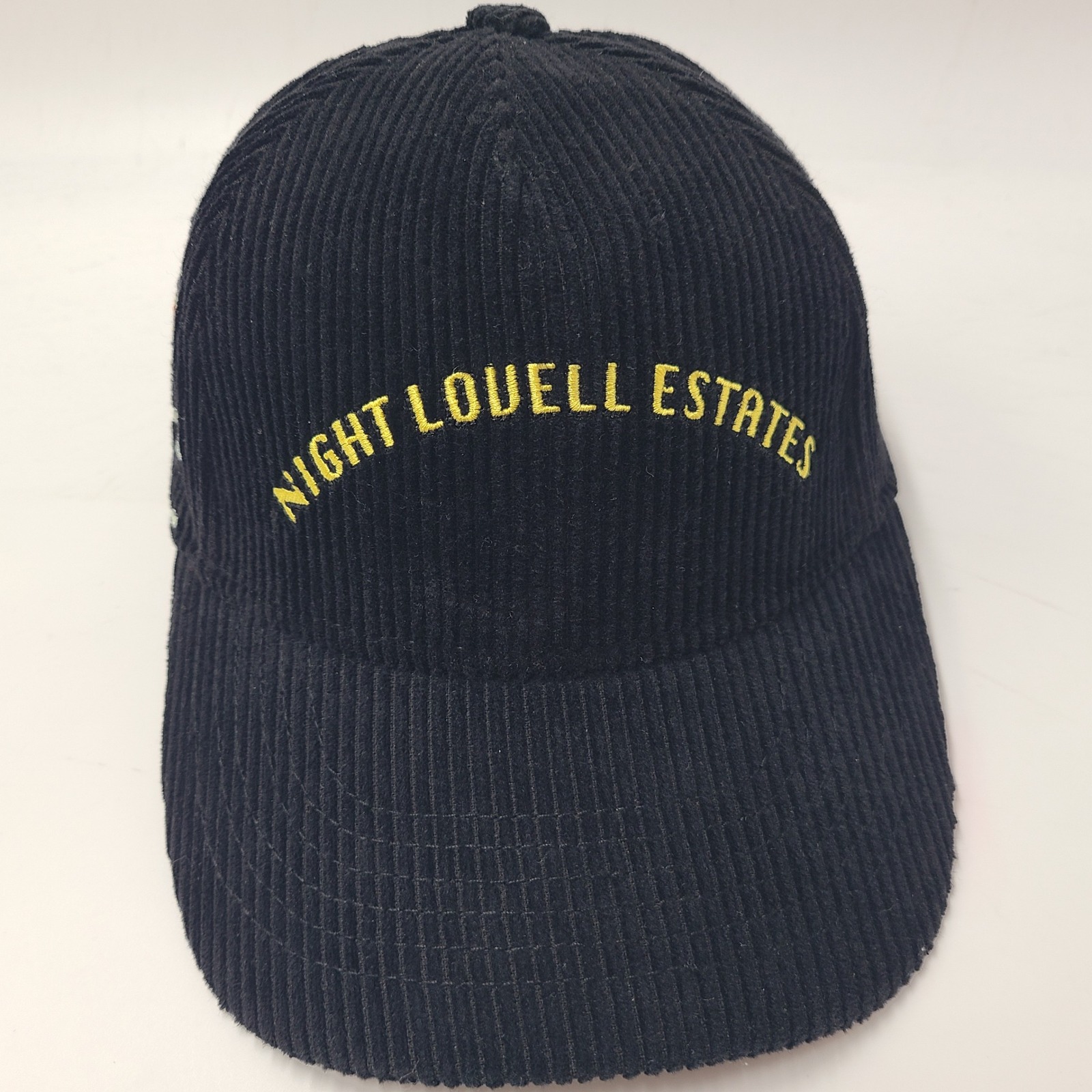 Night Lovell Hat Snapback Corduroy Black Yellow Estates Rap Hip Hop Tour Merch
